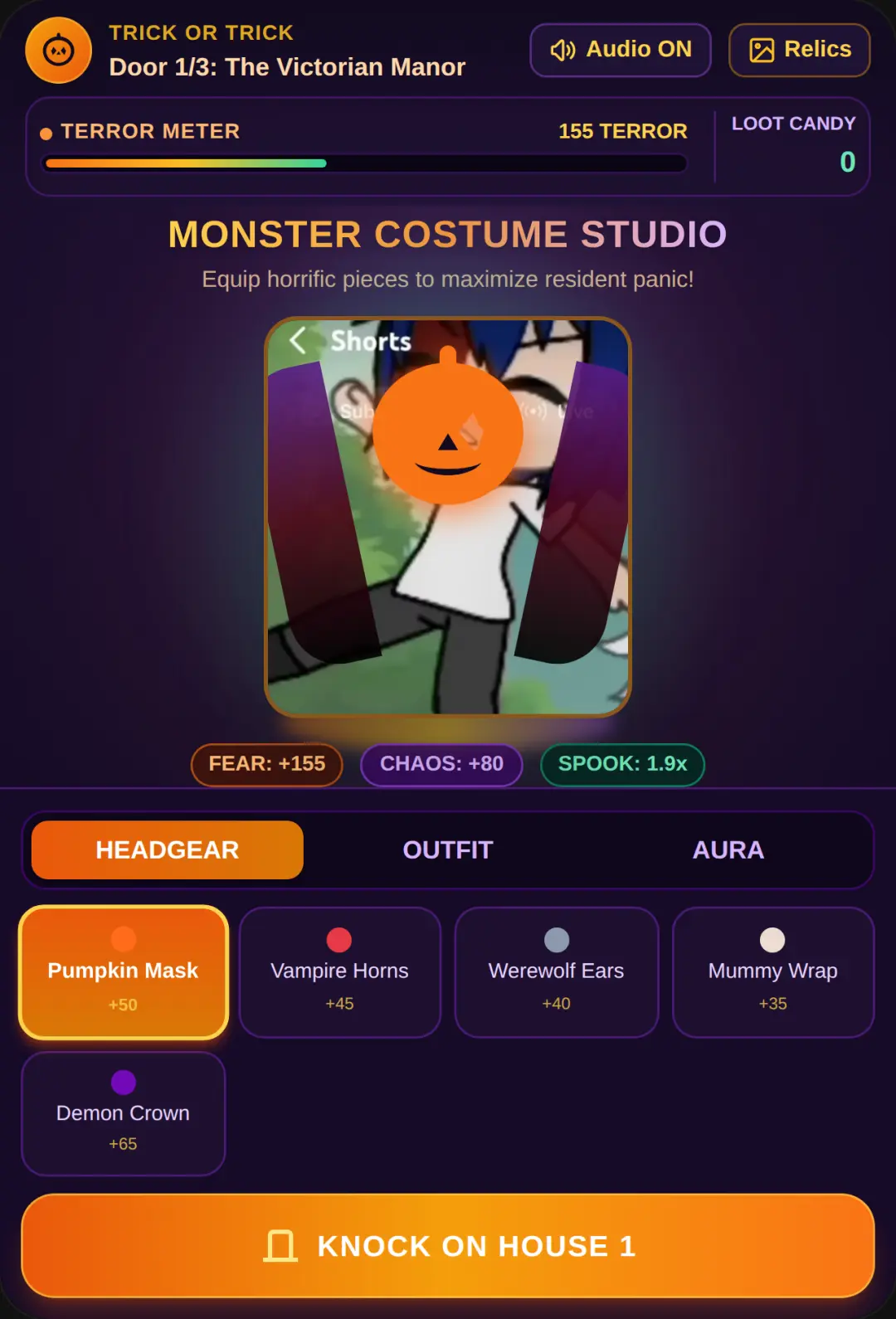 Trick or Trick: Monster Costume Knock-Knock cover