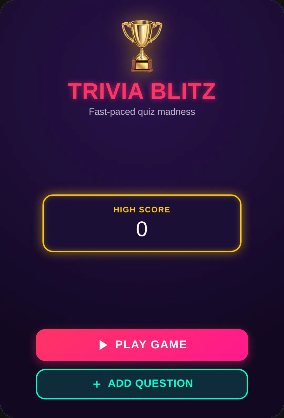 Trivia Blitz cover