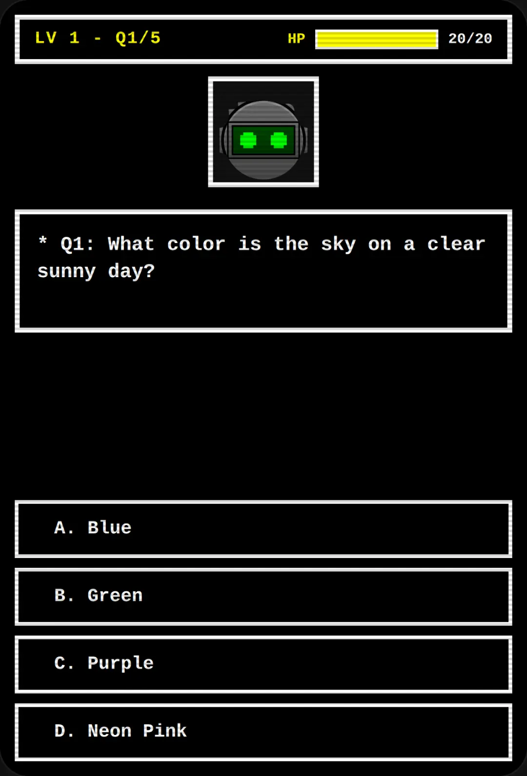 Undertale AI Quiz Boss Fight cover