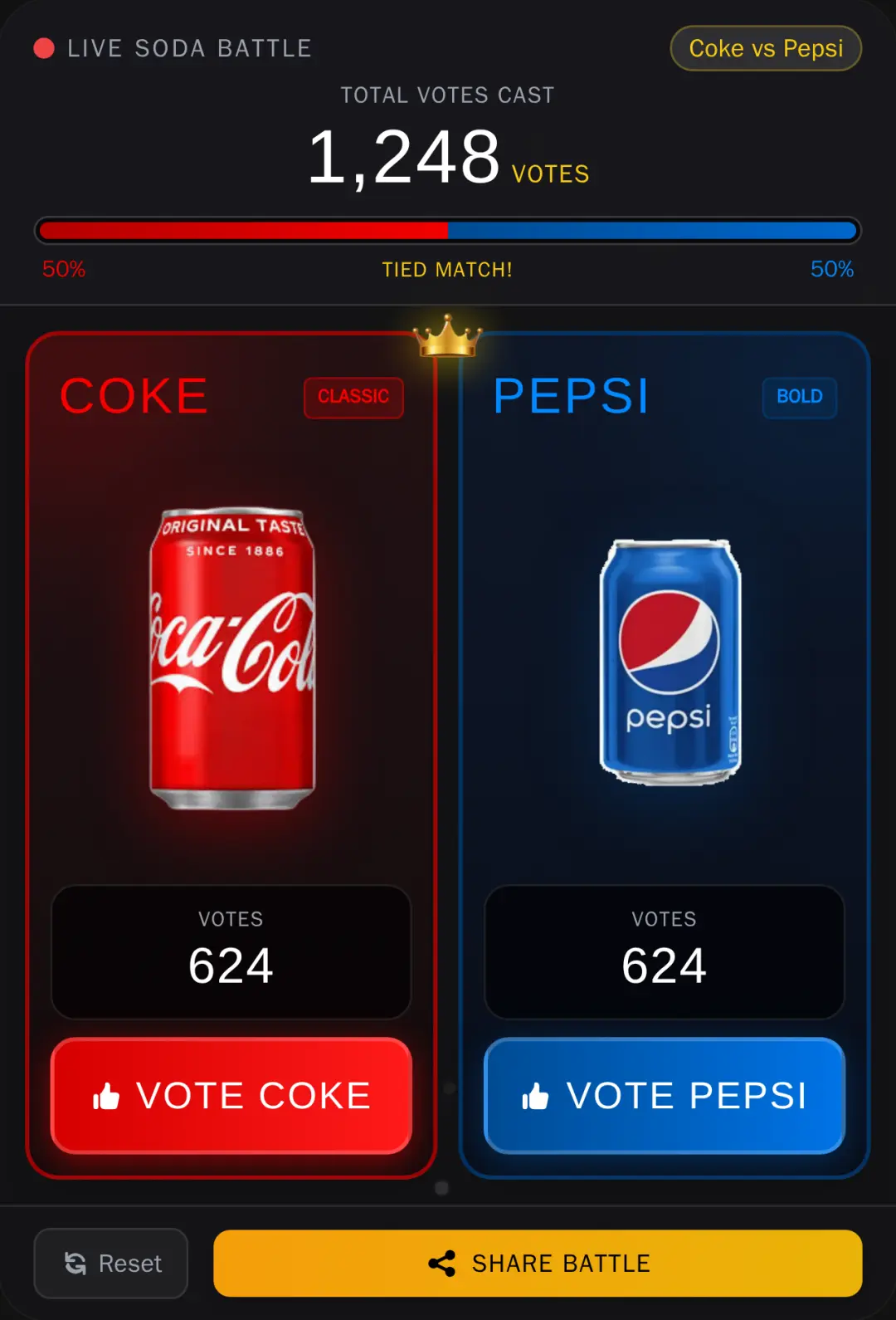 Coke vs Pepsi - Soda Battle cover