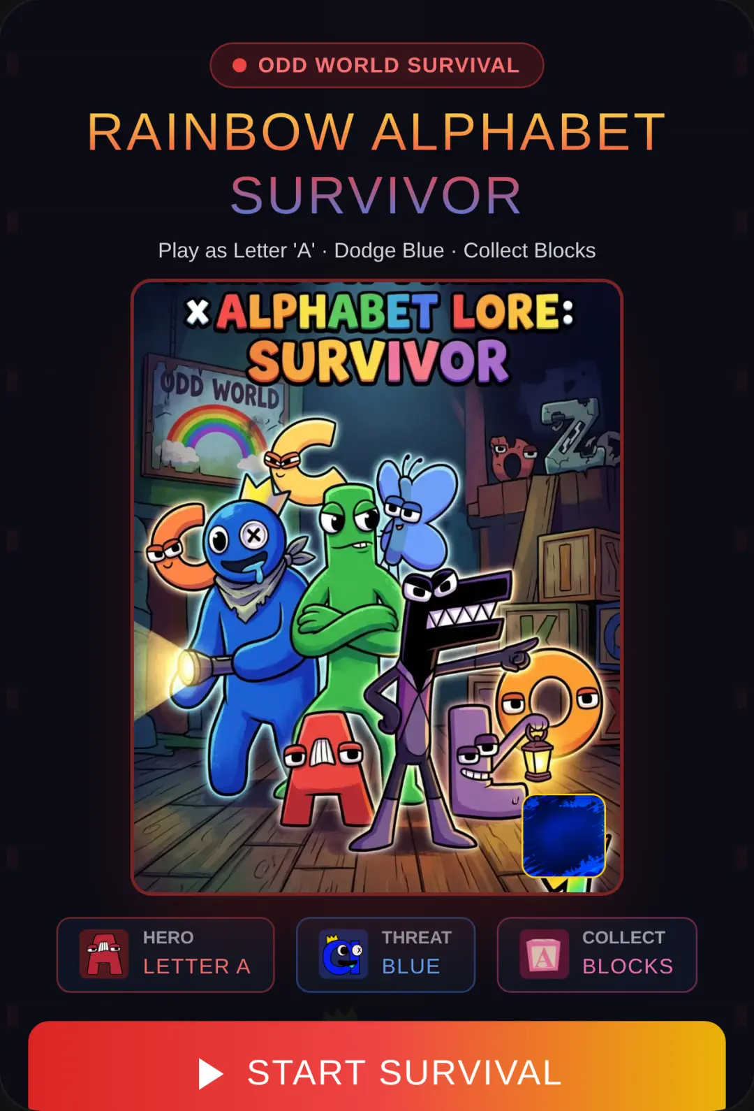 Rainbow Alphabet Survivor cover