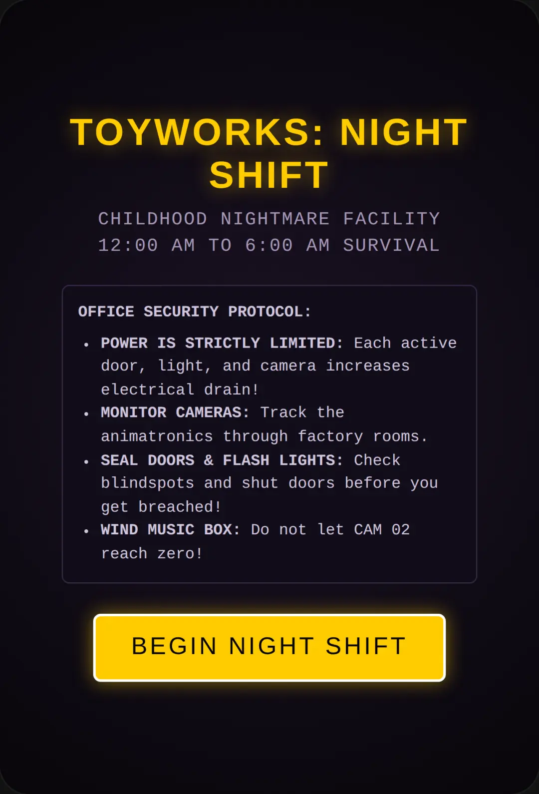 Toyworks: Night Shift cover