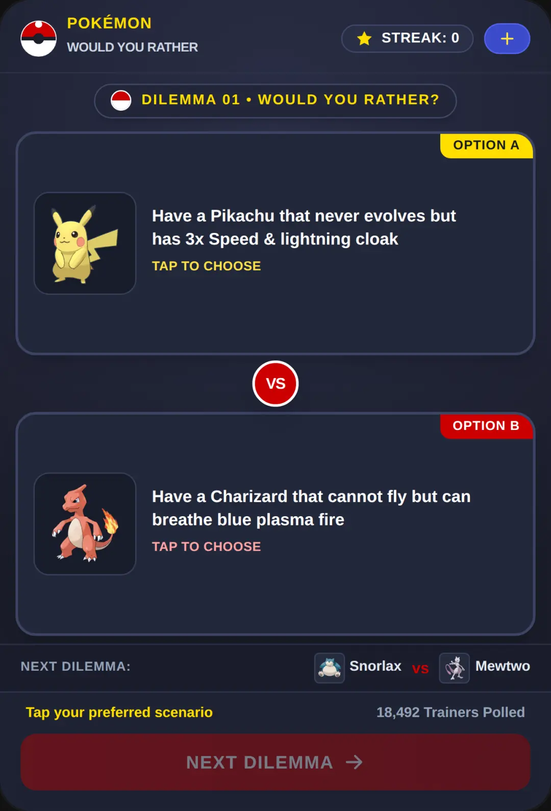 Pokémon: Would You Rather? cover