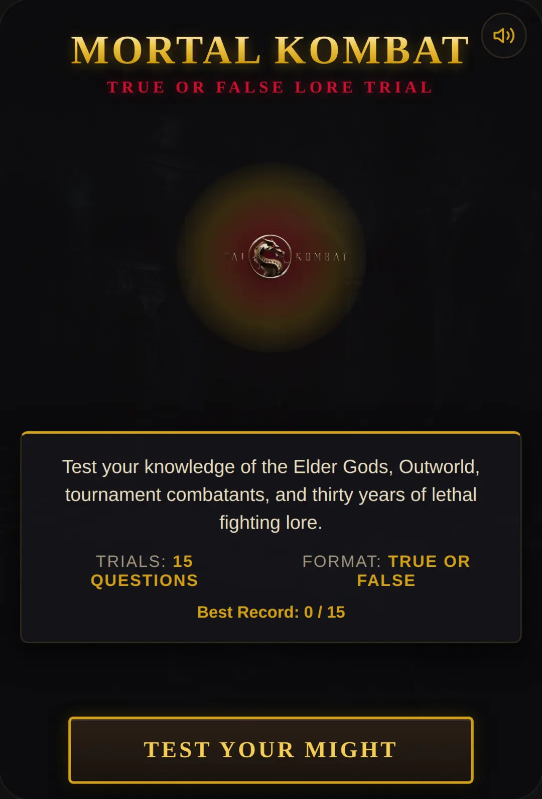 Mortal Kombat: True or False cover