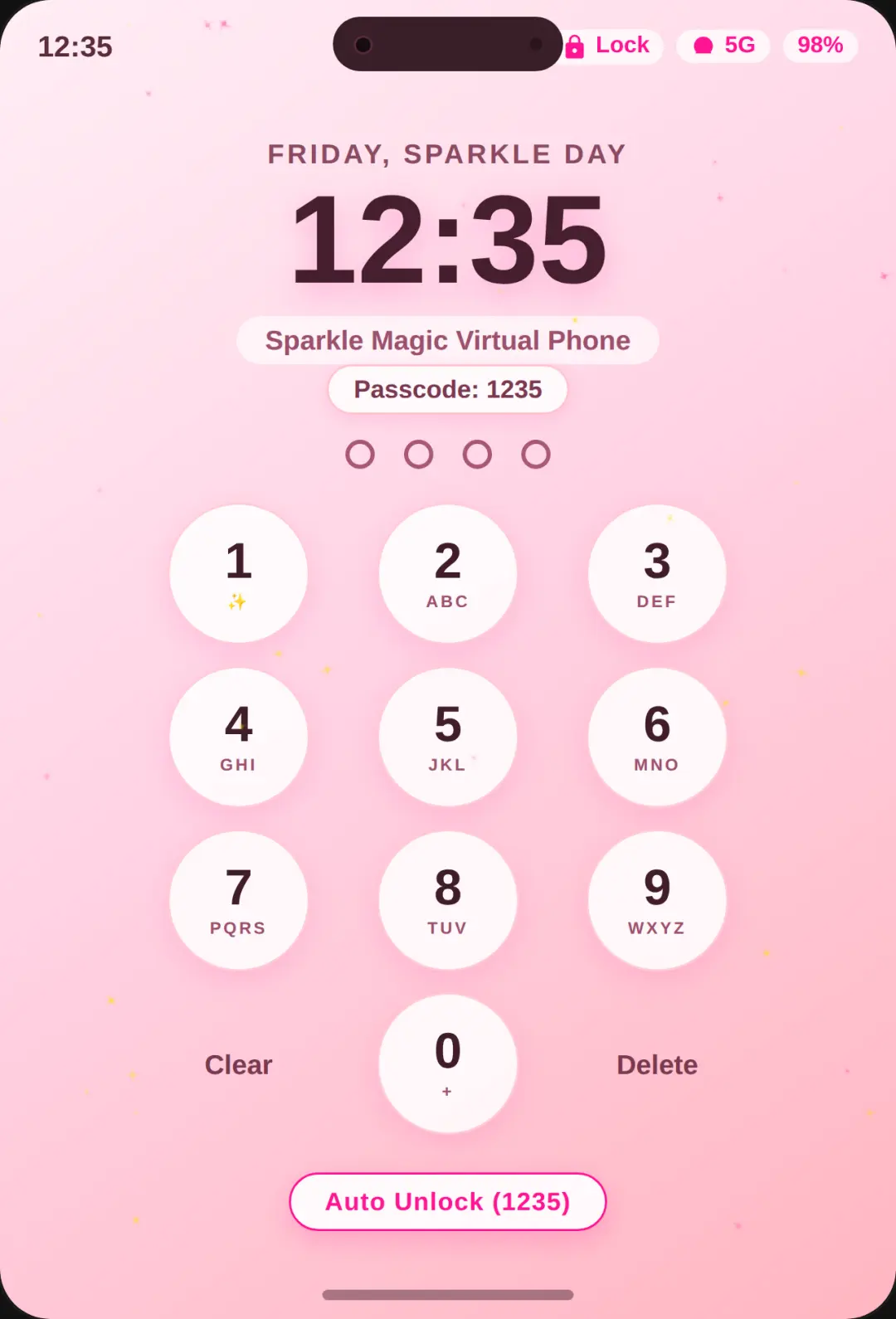 Cute Pink Sparkle Phone cover