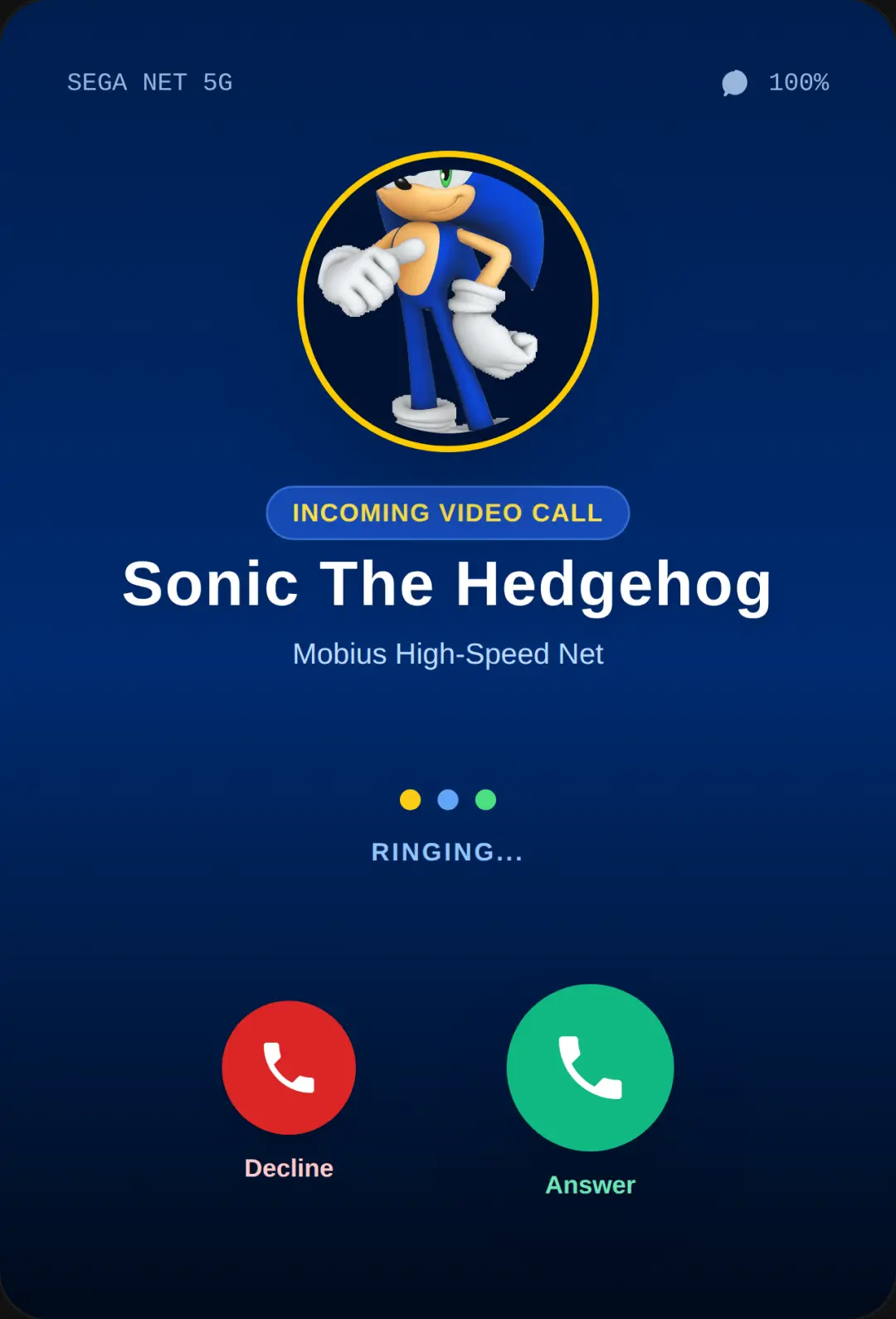 Sonic Video Call cover
