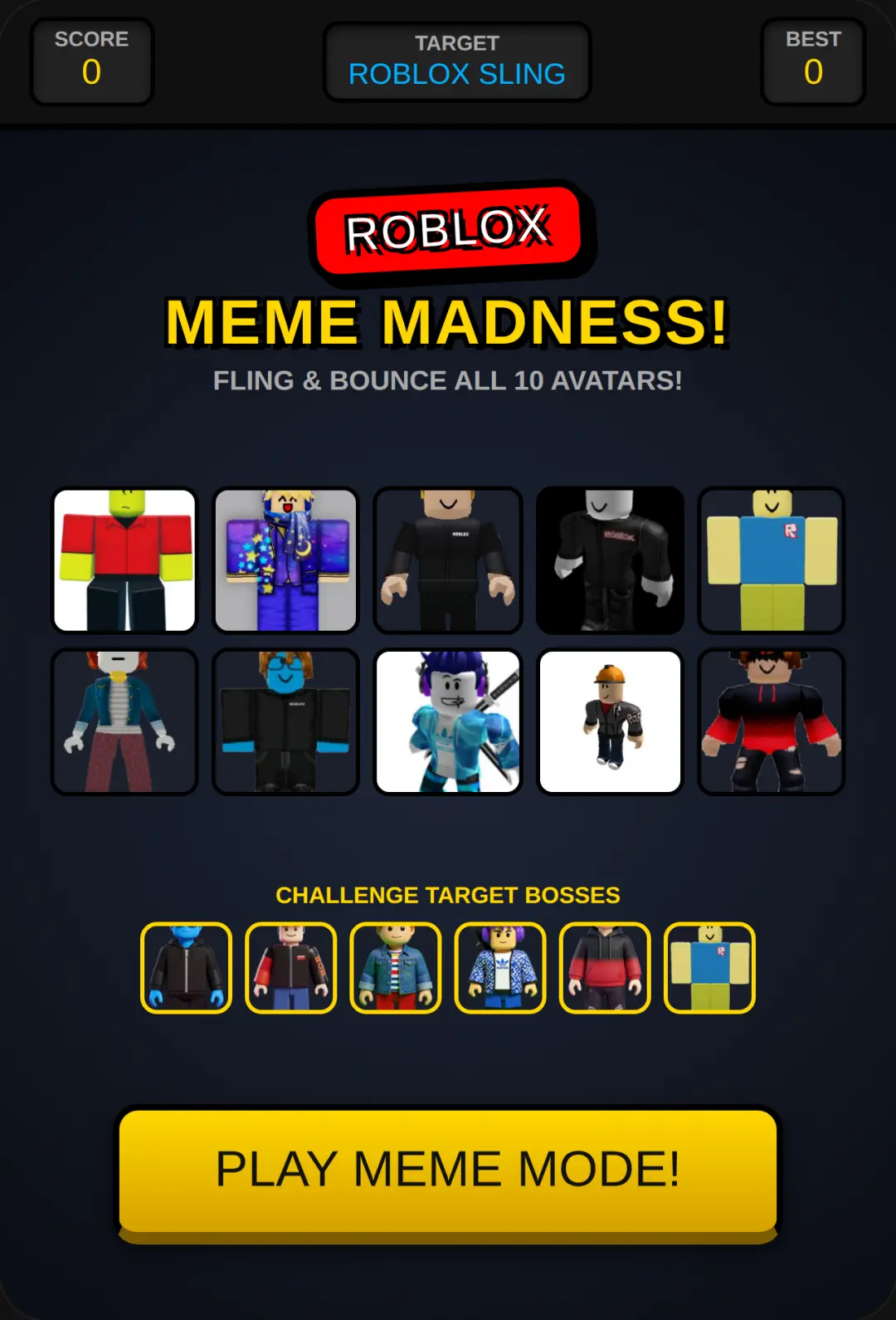 Roblox Meme Madness cover