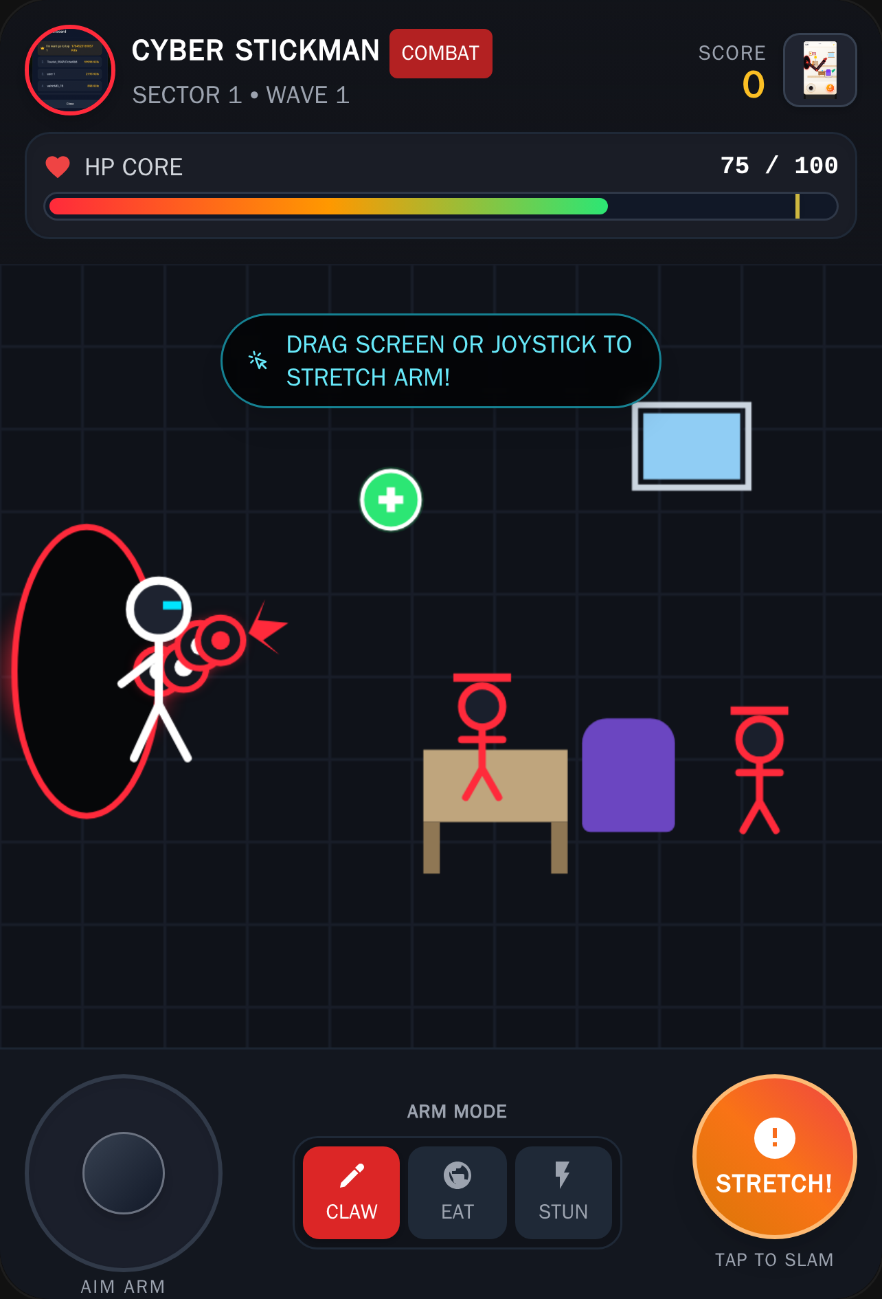 Stickman Cyber Arm Simulator cover