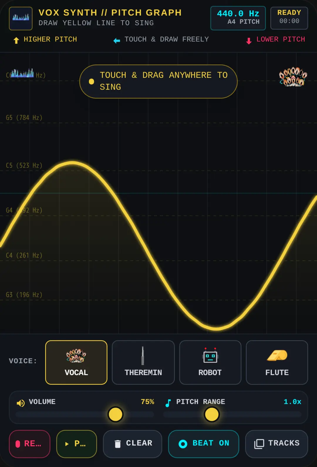 VOX SYNTH // Pitch Graph Music cover