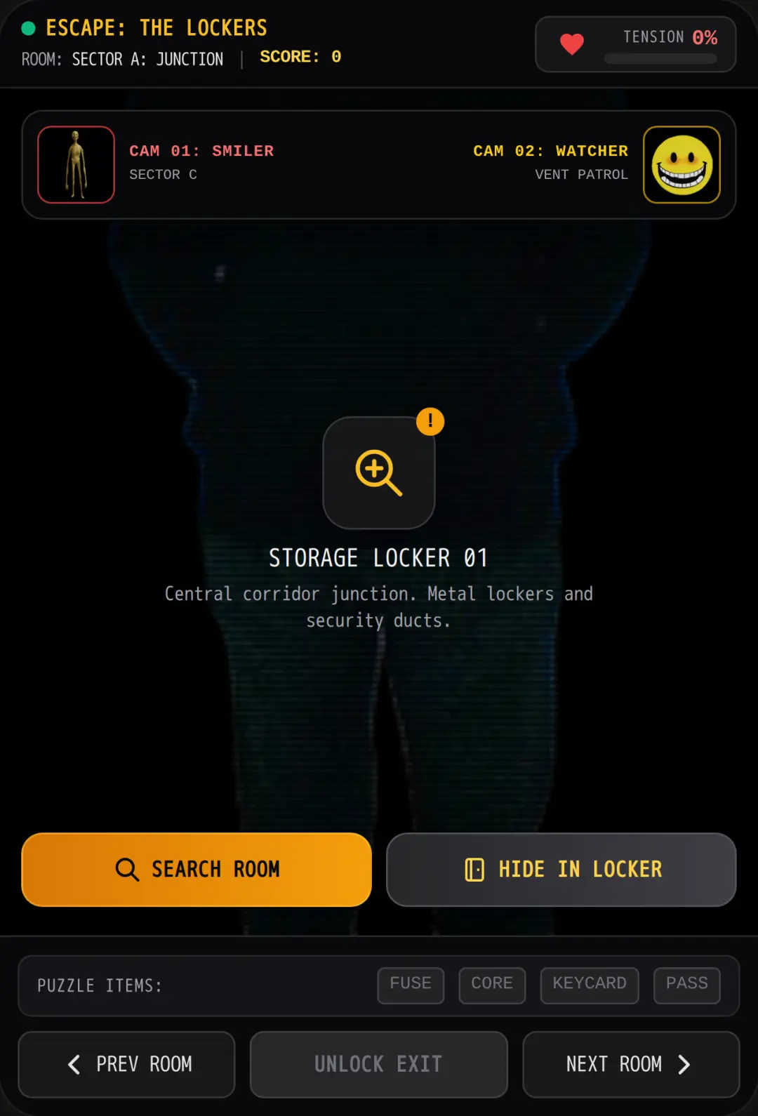 SMILE ESCAPE: THE LOCKERS cover