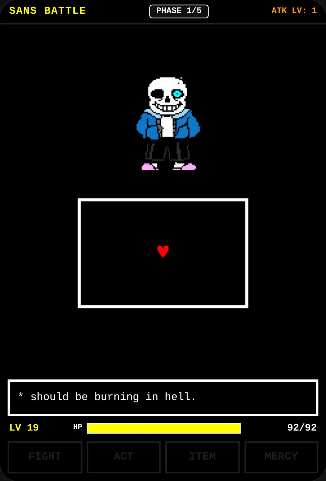 Sans Boss Fight - 5 Phases cover