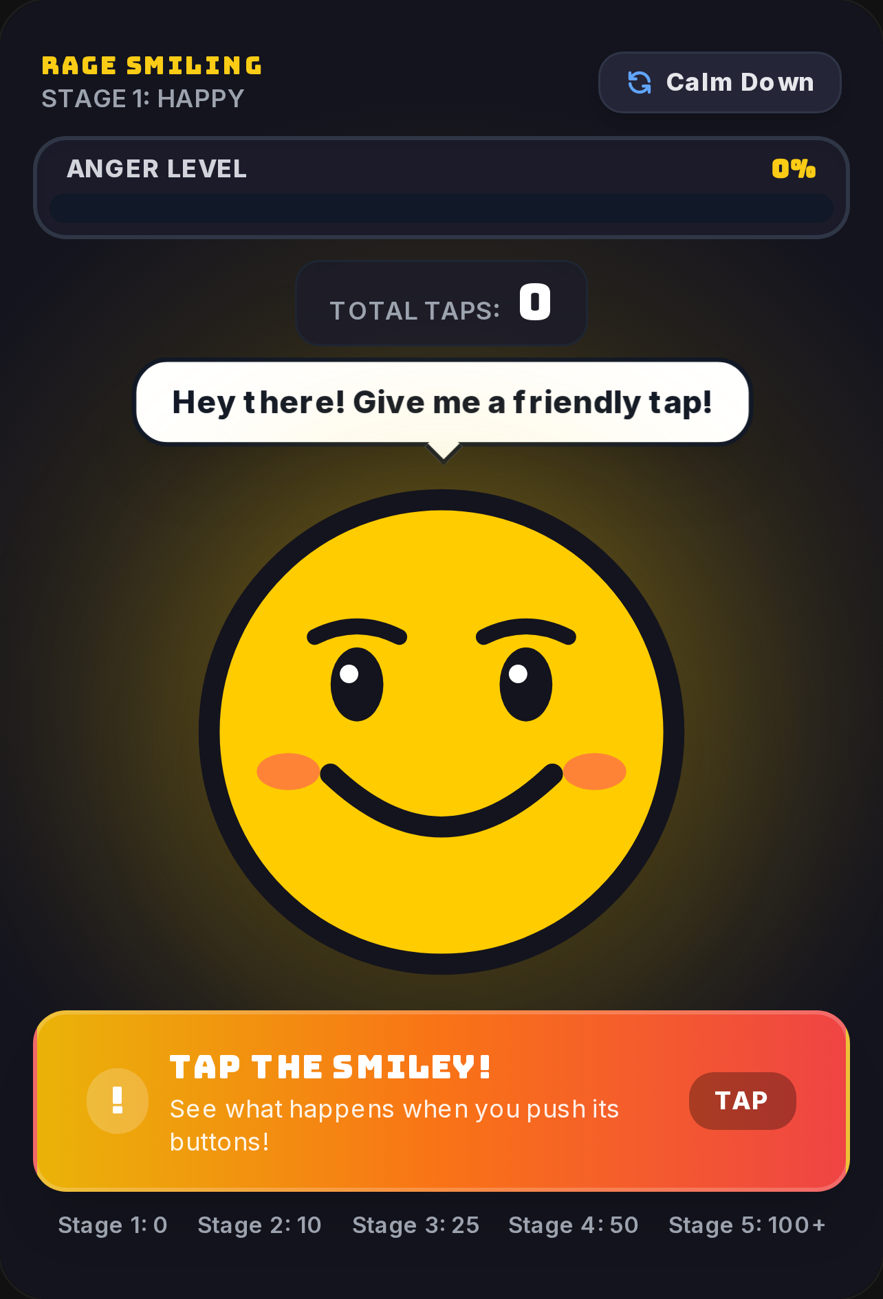 Anger Tap: The Smiley Game cover