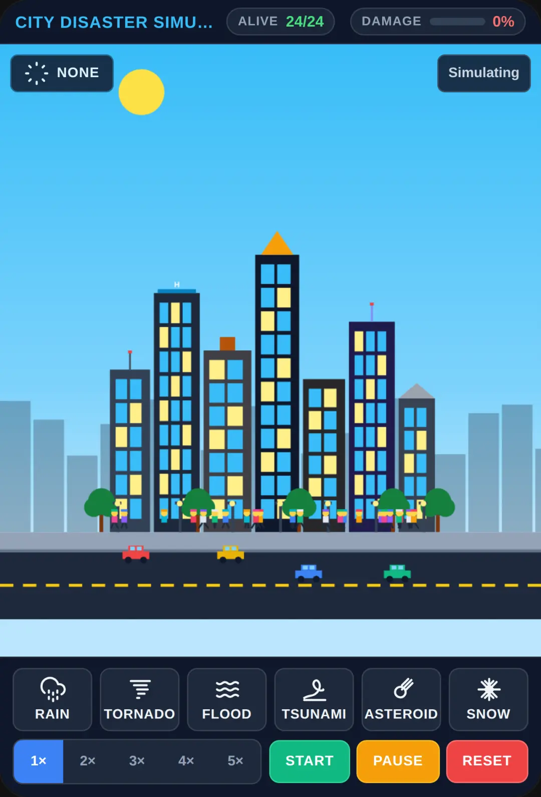 2D City Disaster Simulator cover