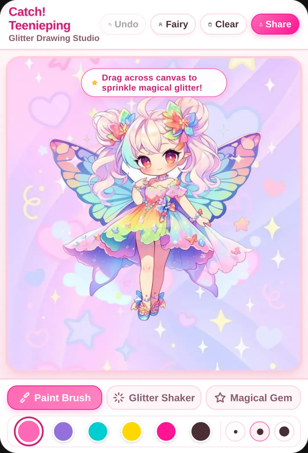 Catch! Teenieping Glitter Studio cover