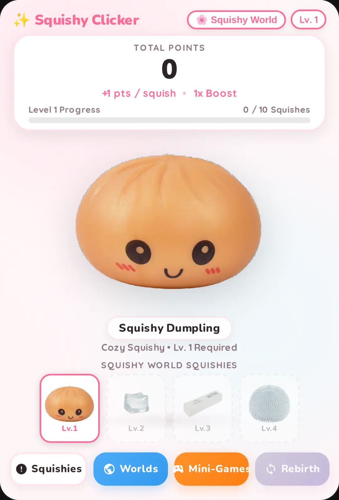 Cozy Squishy Worlds and Mini-Games cover
