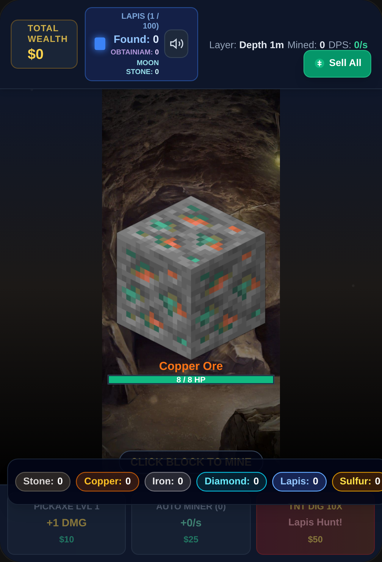 Lapis Rush - Ore Miner cover