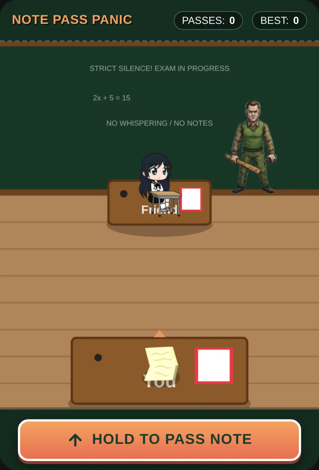 Classroom Note Pass cover