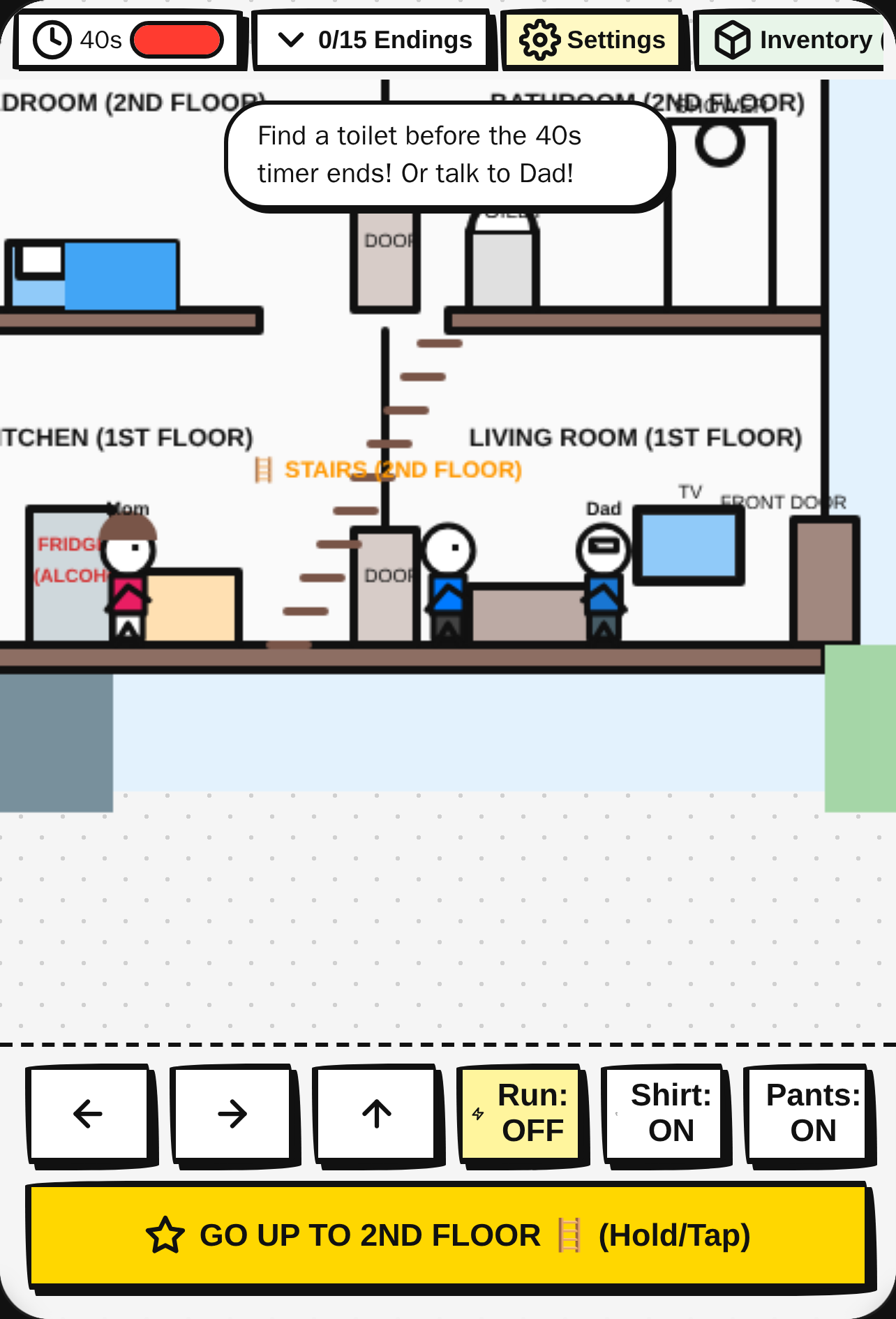 Pee Game: 15 Endings Stickman and Zombie Outbreak (Remixable <3) cover