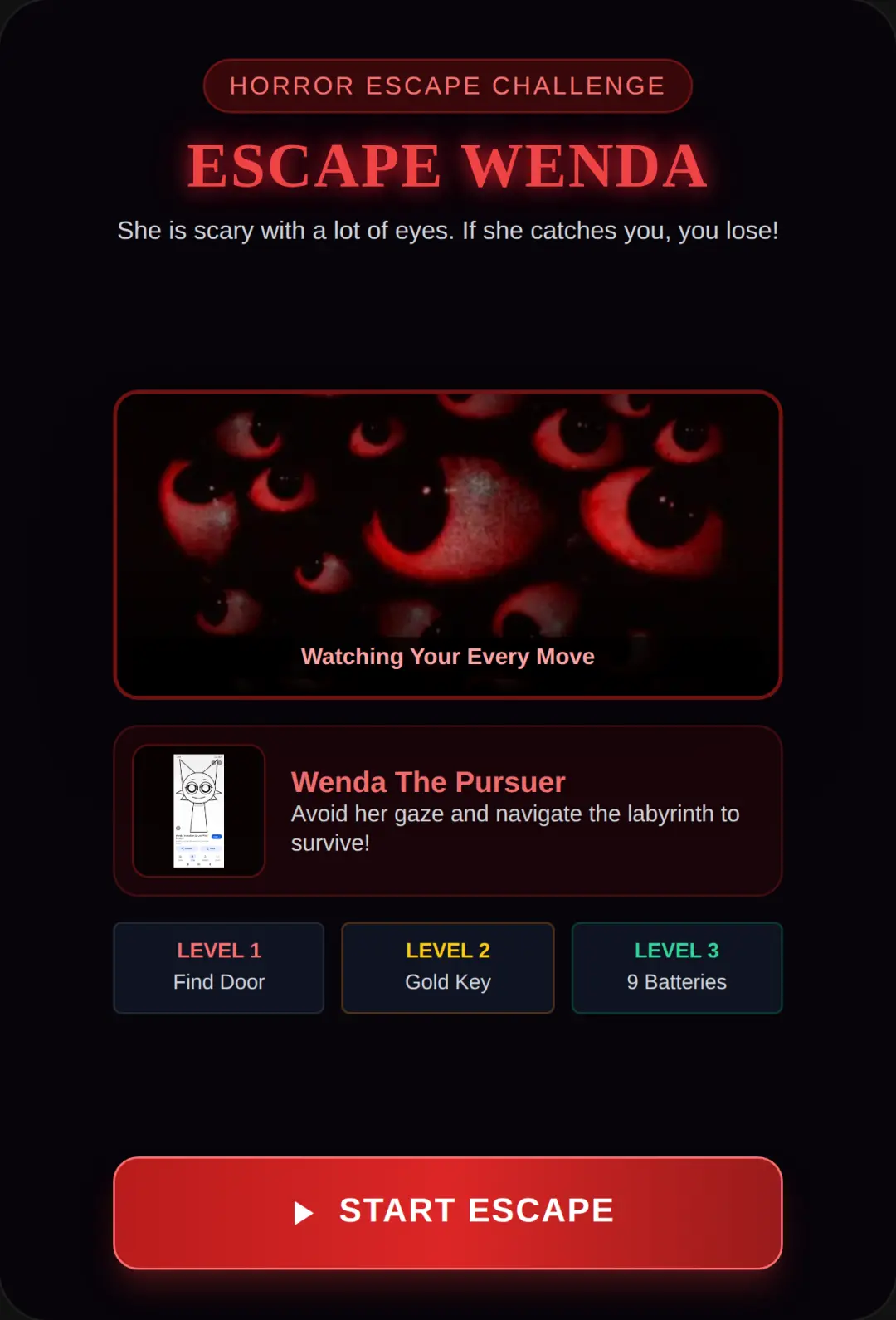 Escape Wenda - Horror Darkness cover