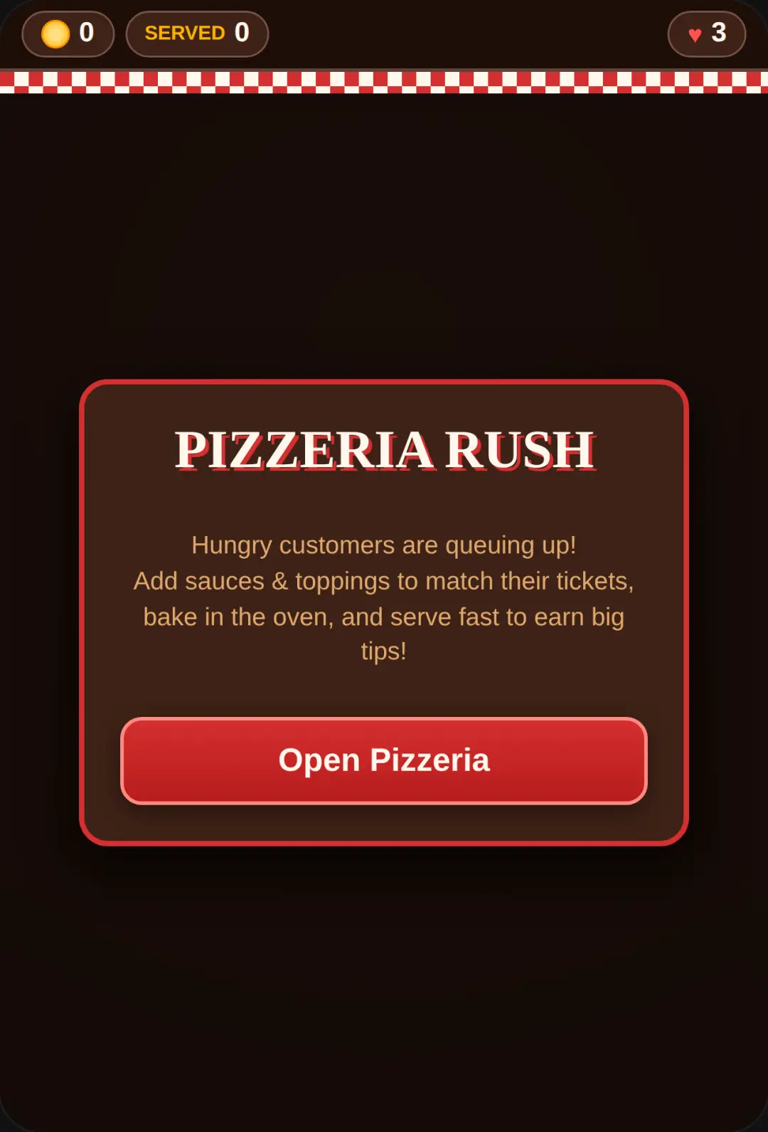 Pizzeria Rush cover