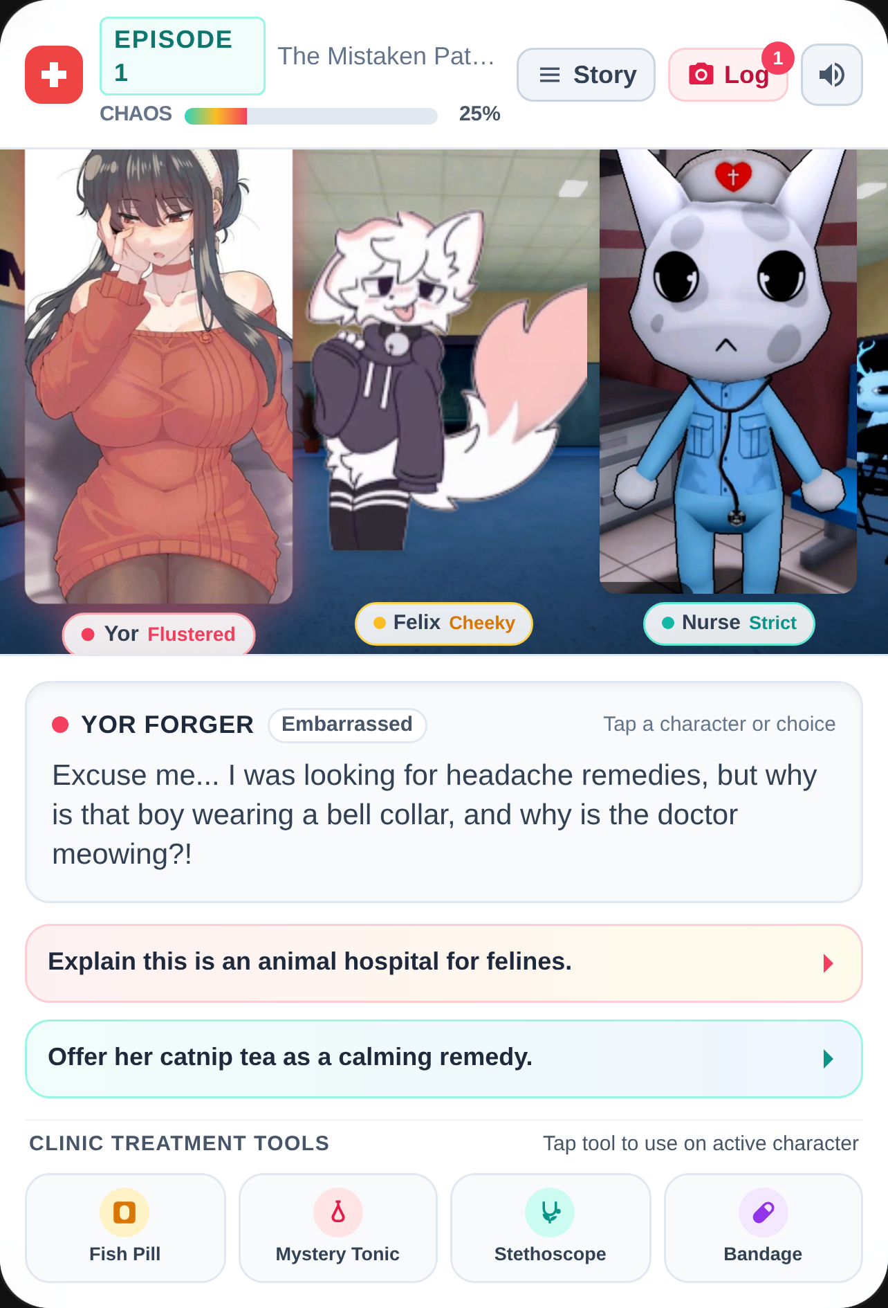 Paws and Panic Anime Animal Clinic cover