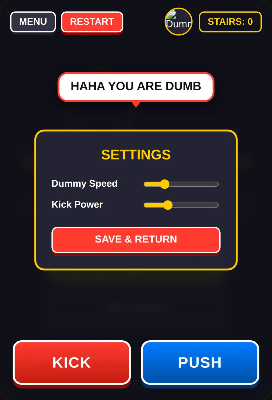 DUMMY RAGDOLL PUSH UPSTAIRS cover
