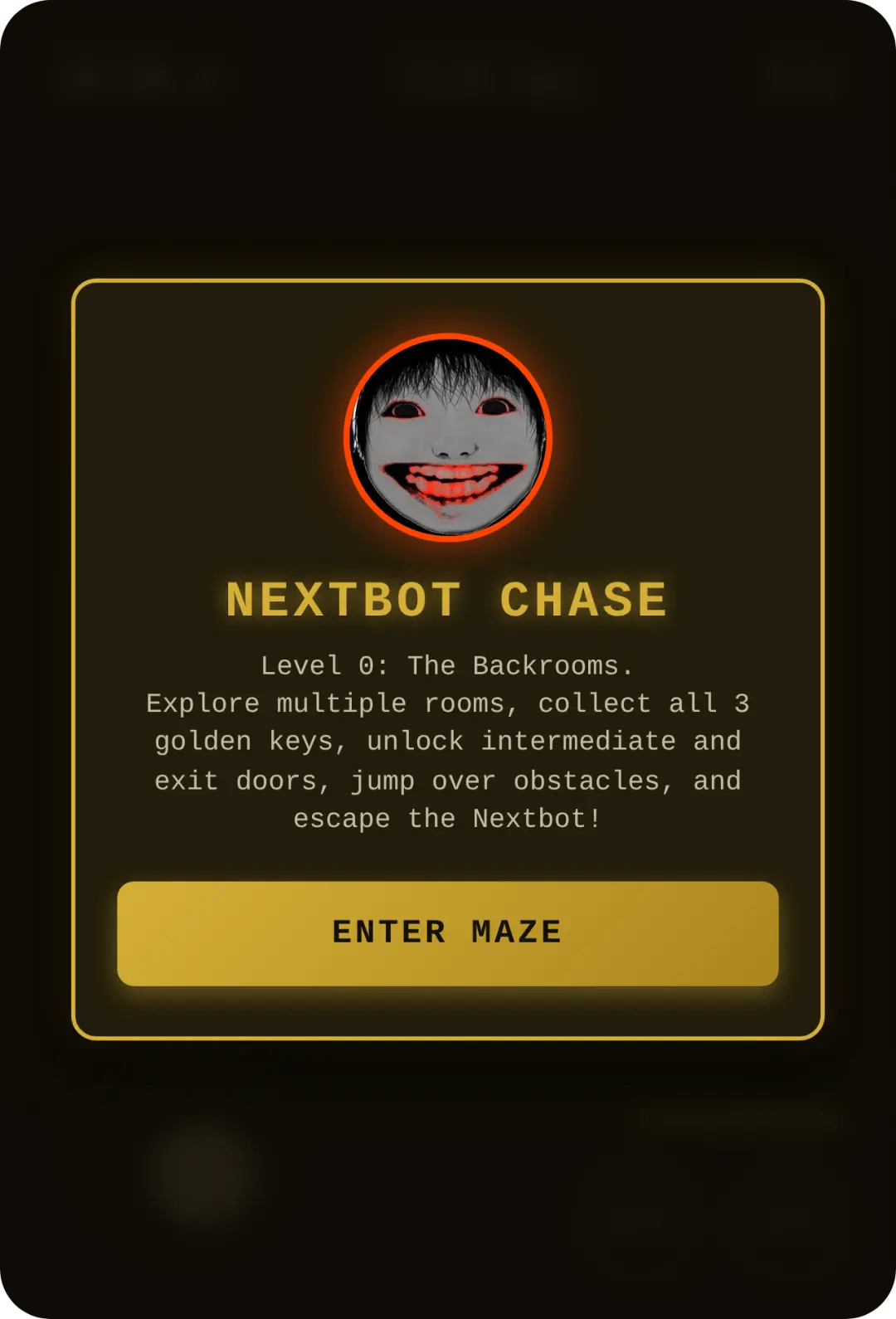 Nextbot Chase: Backrooms Maze most horror cover