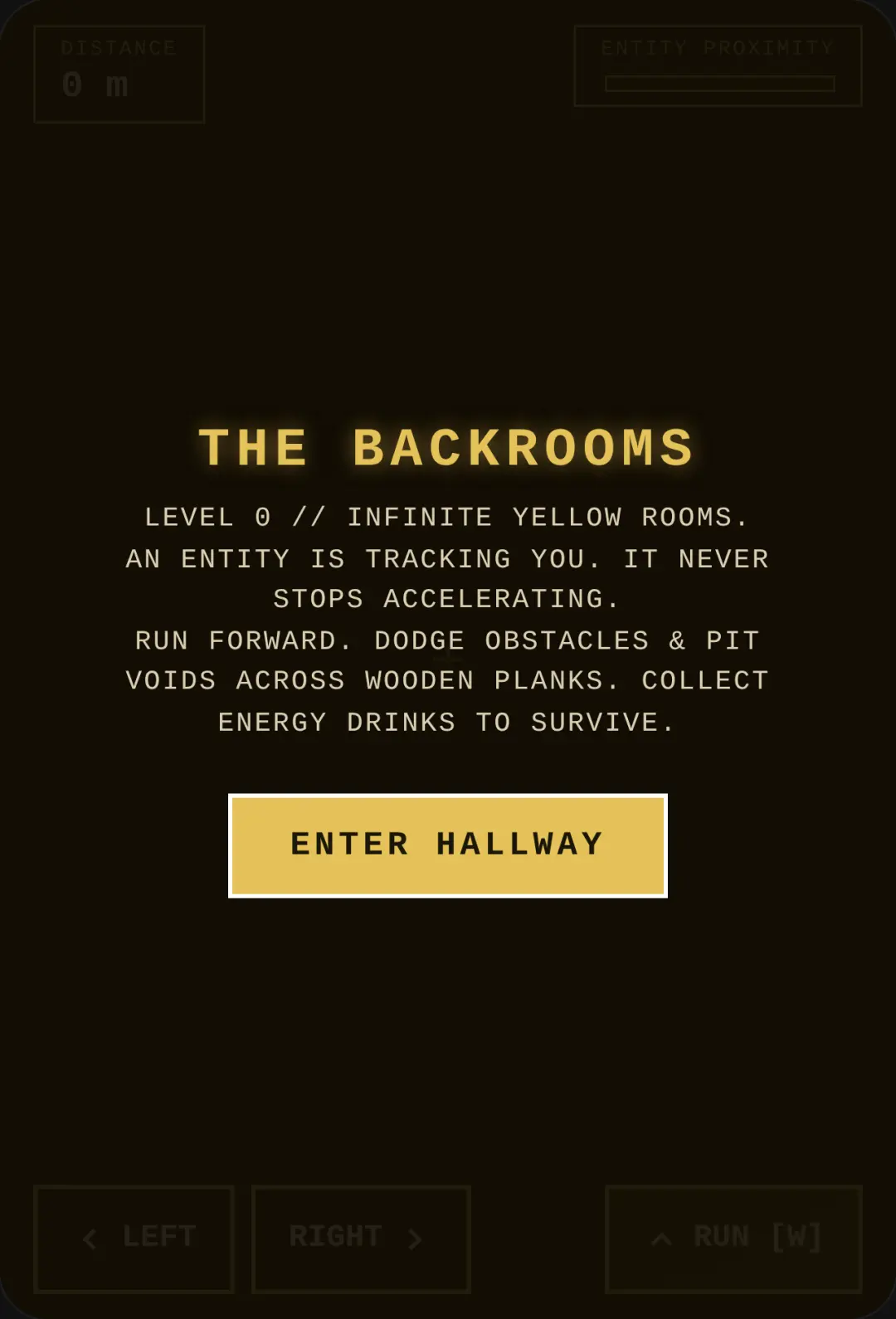 BACKROOMS // RUNNER cover