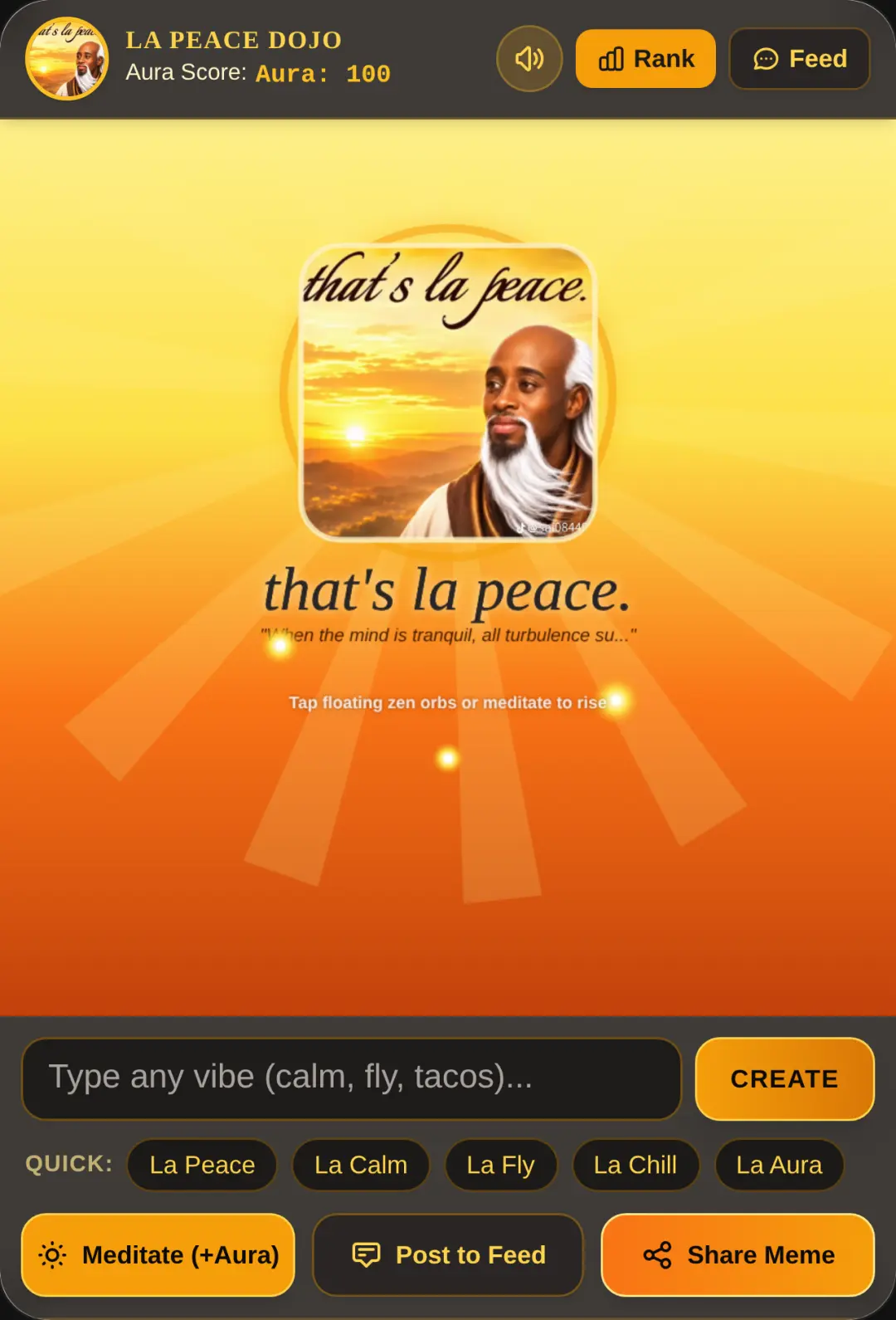 That's La Peace - Meme Studio & Dojo cover
