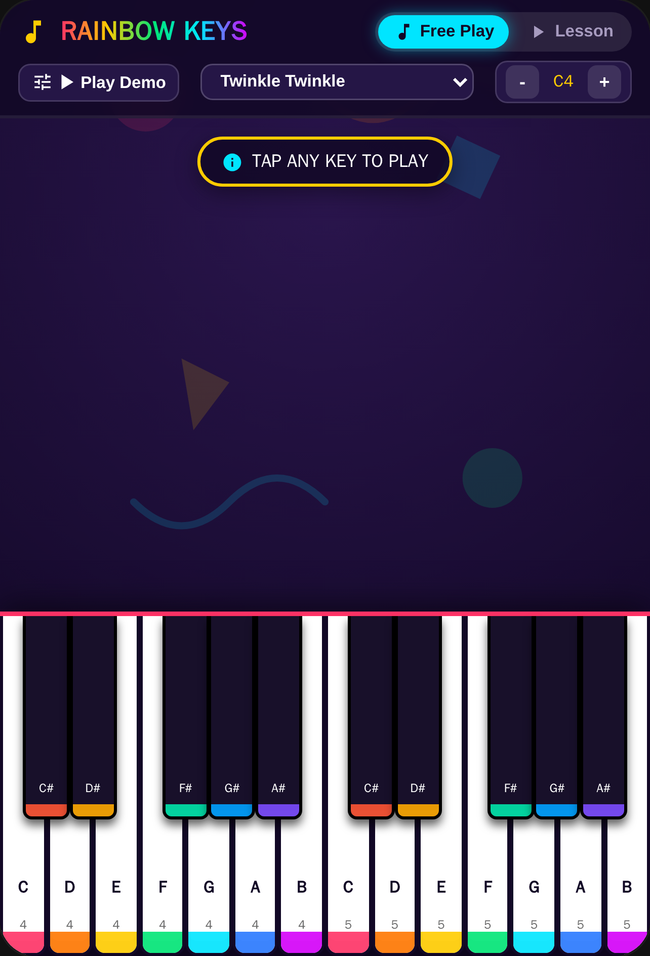 Rainbow Keys Piano cover