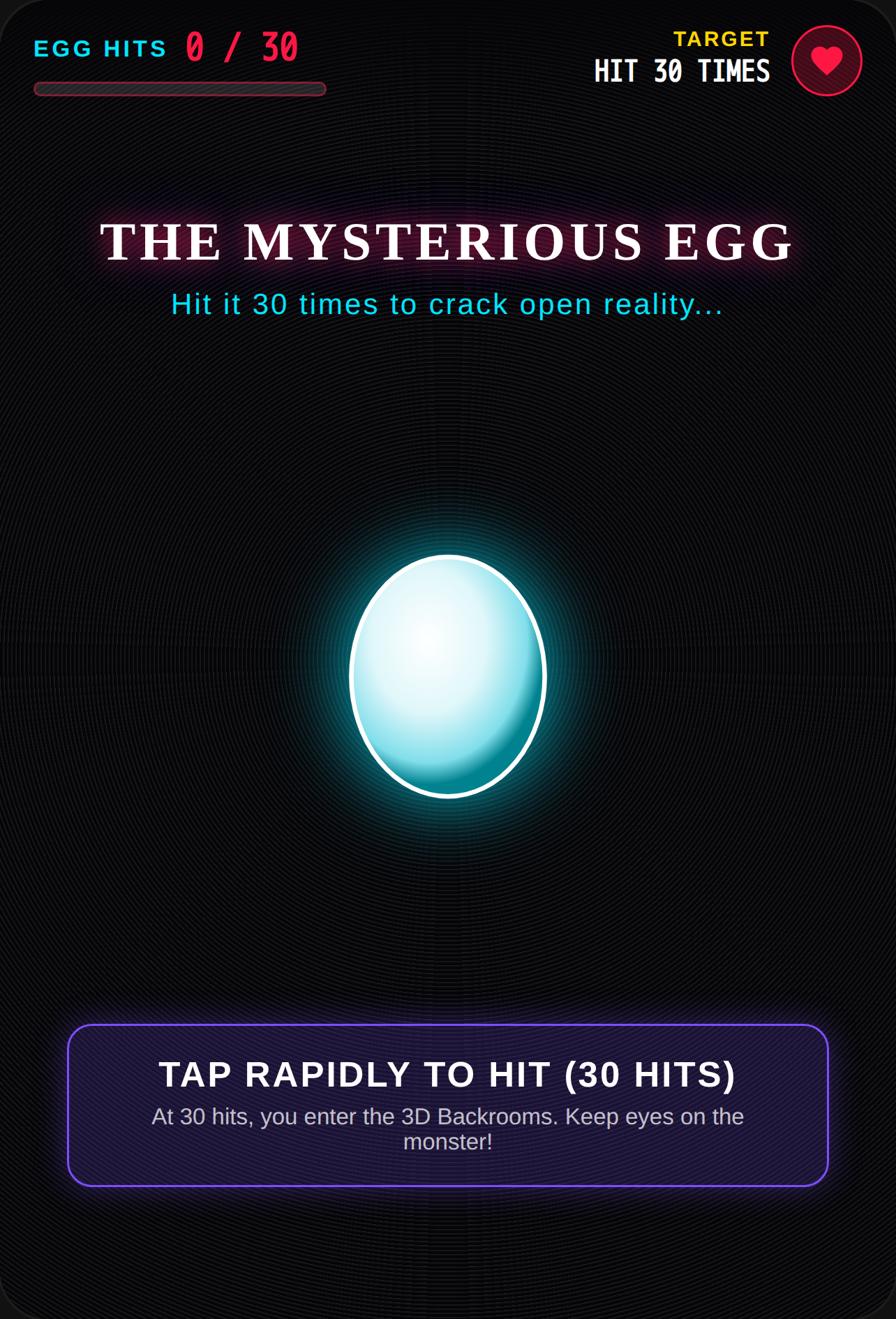 The Infinite Egg & The Watched Backrooms 3D cover