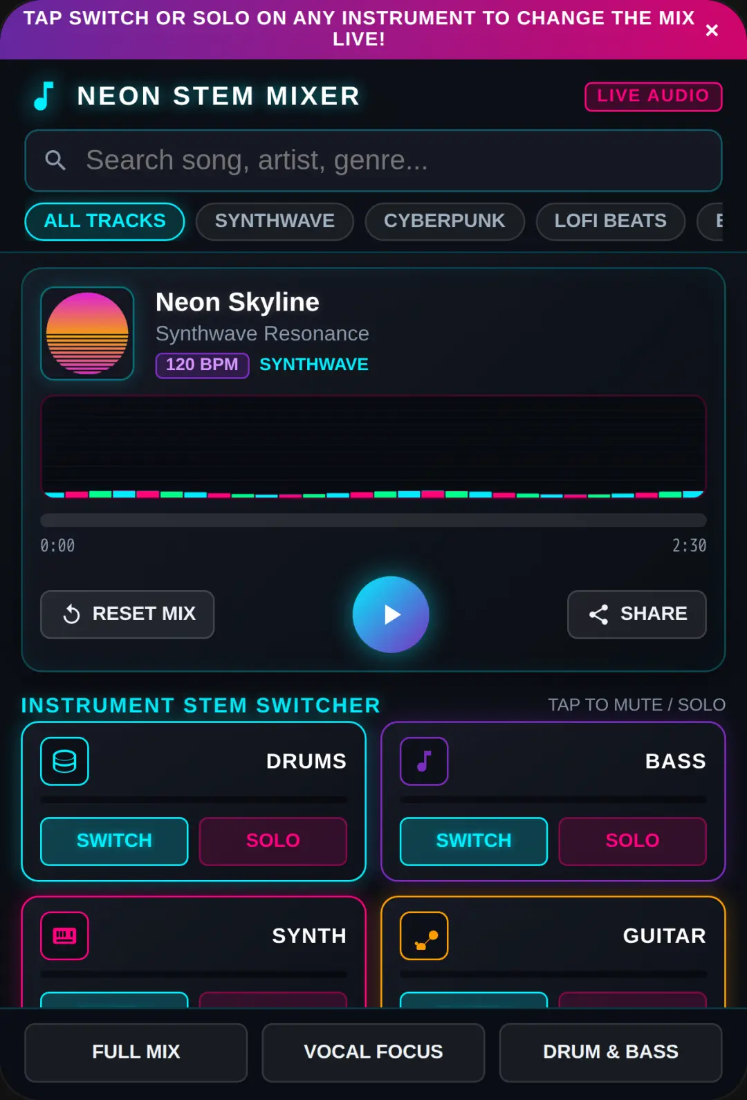 Neon Stem Mixer cover