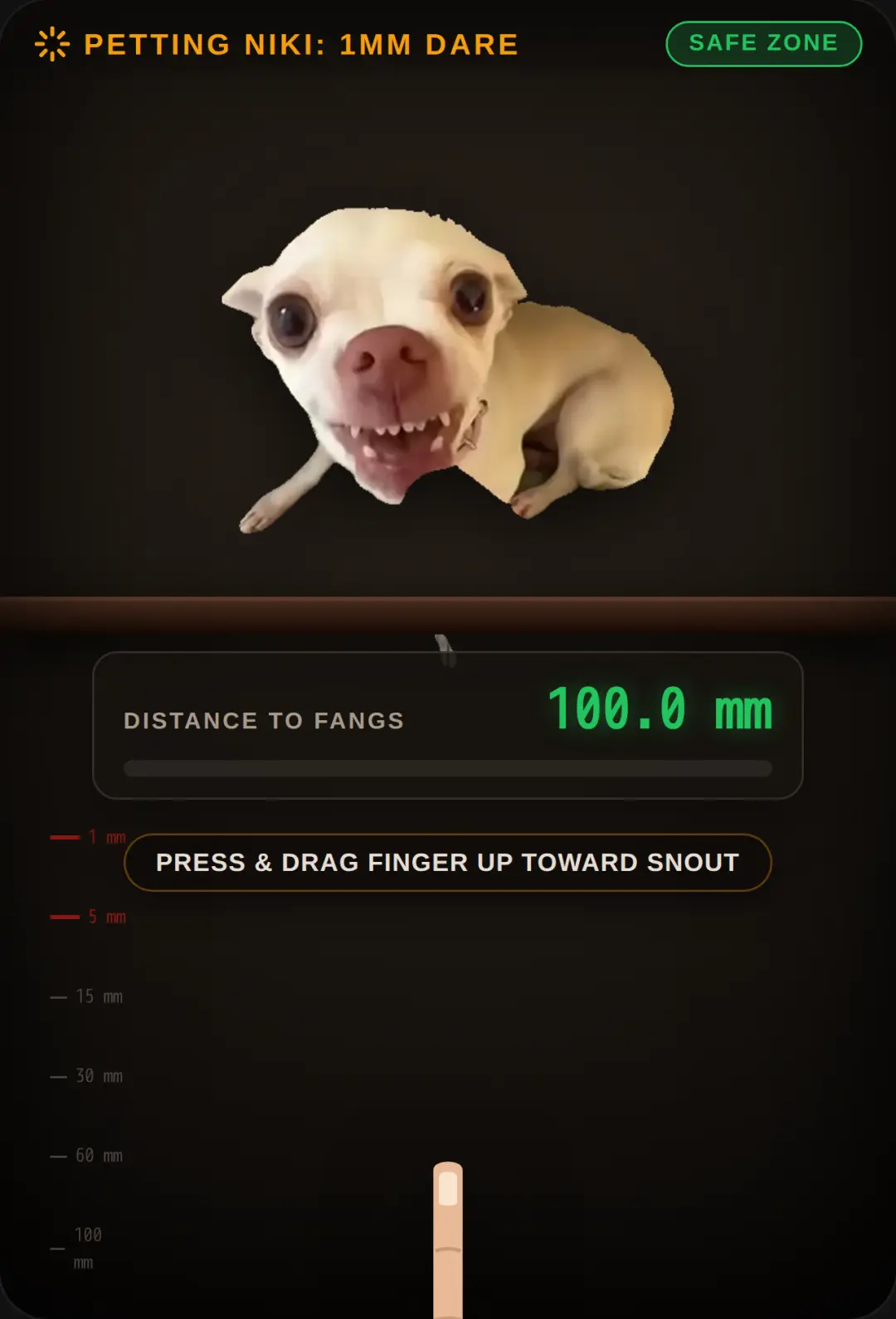 Petting Niki: The 1mm Dare cover
