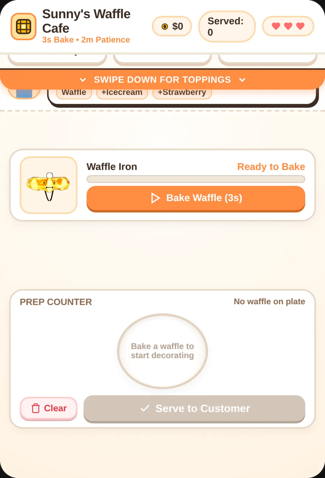 Sunny's Waffle Cafe(alpha) sorry bad quality try to read the order I might make a new version or keep updating It until it's the best I csn get it cover
