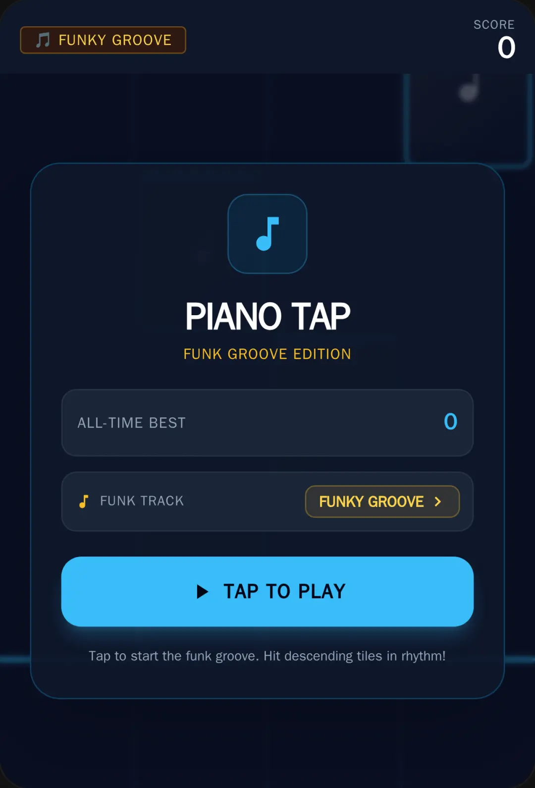 Piano Tap funk song cover