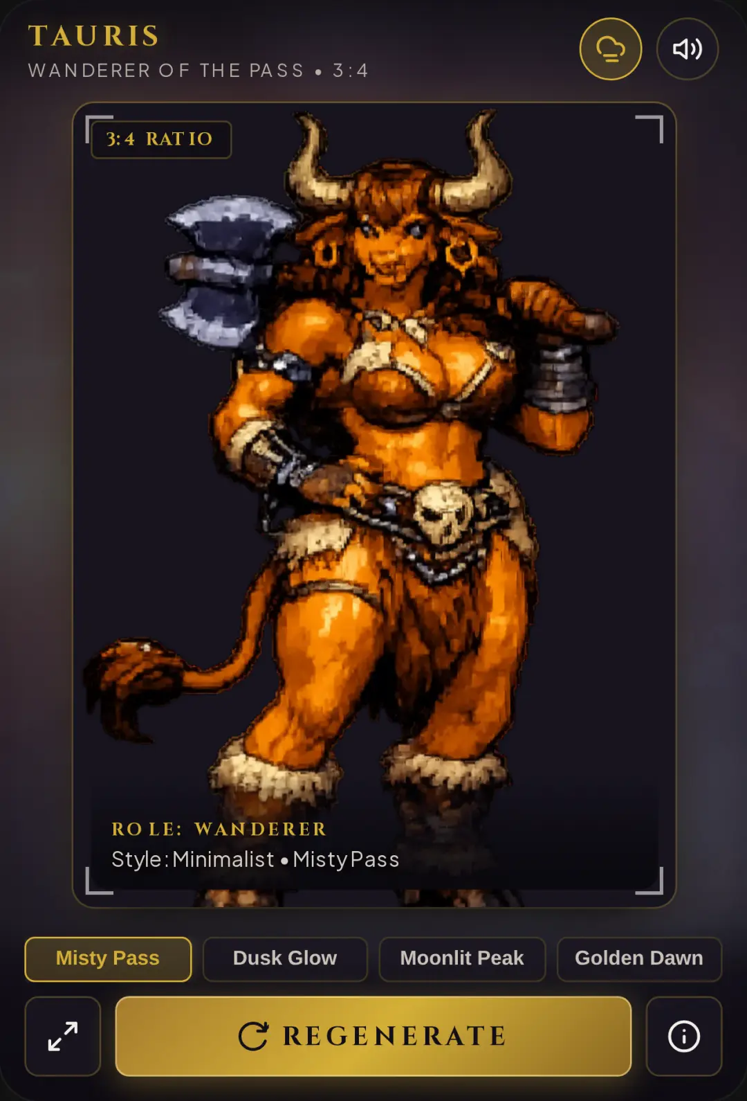 Minotaur Wanderer • 3:4 Art Portrait cover