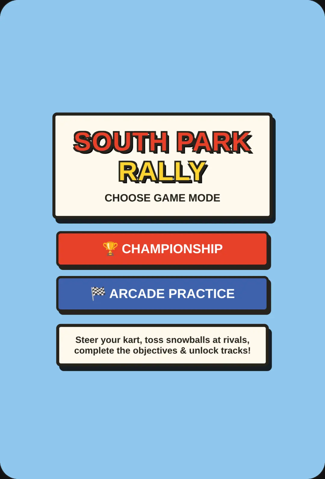 South Park Rally cover
