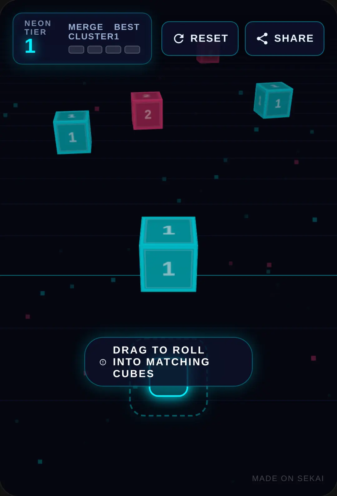 Neon Cube Roll cover