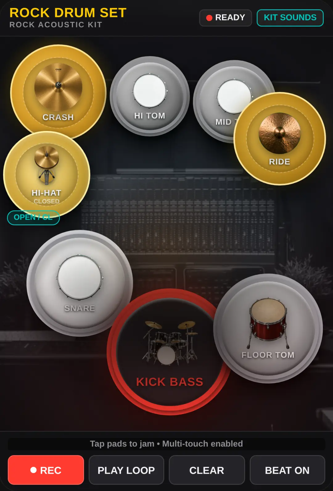 Rock Acoustic Drum Set cover