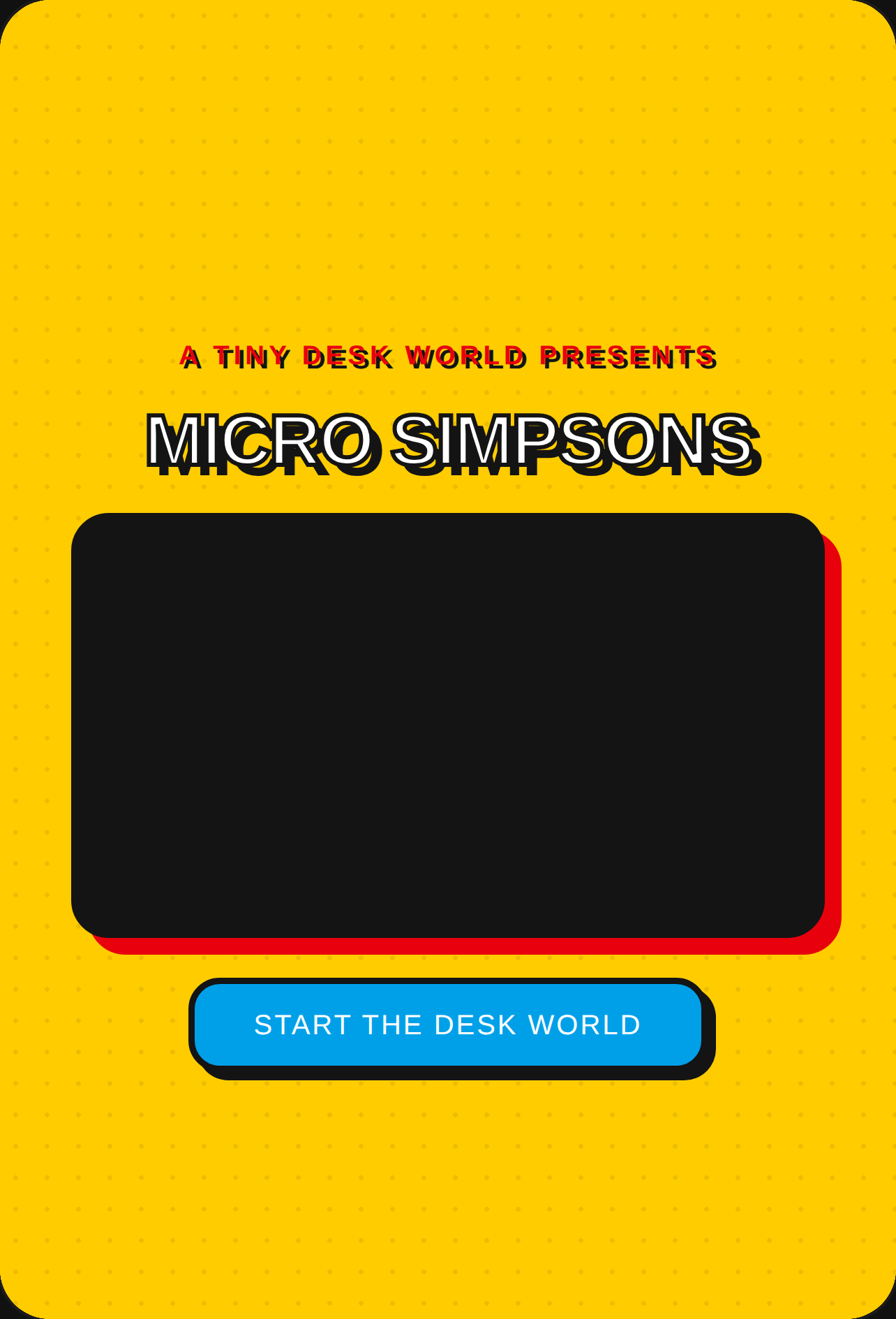Micro Simpsons: Desk World cover
