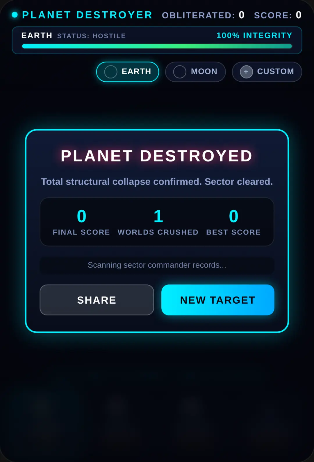 Planet Destroyer 3D cover