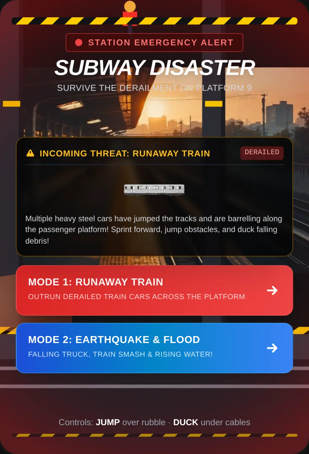Subway Disaster: Runaway Train cover