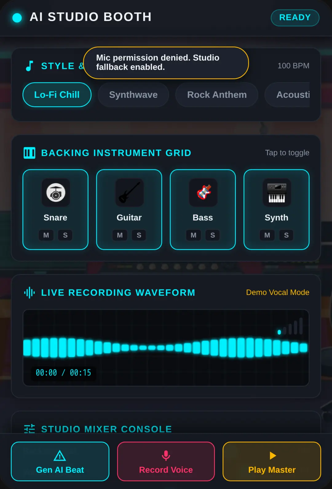 AI Recording Studio cover