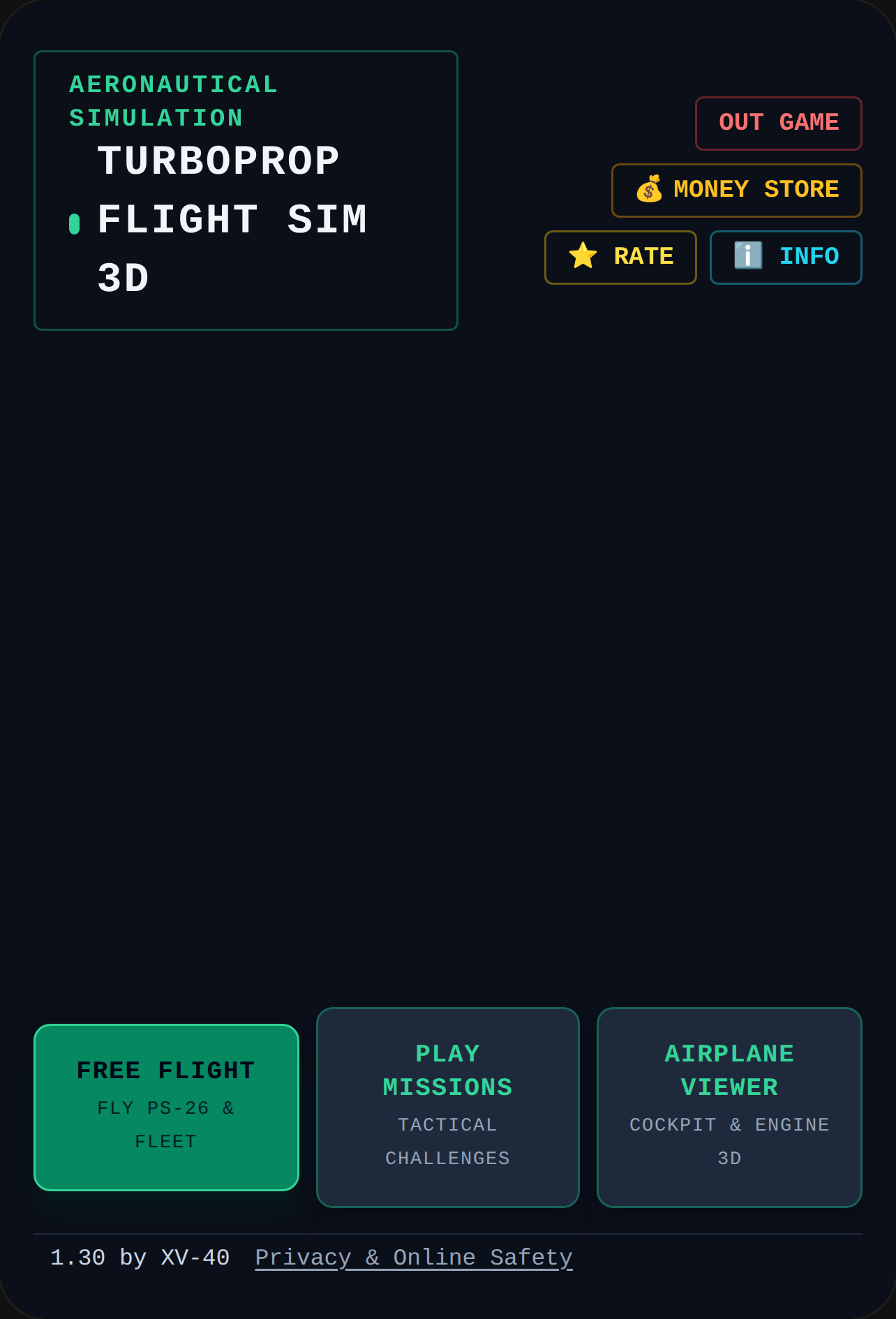 Turboprop Flight Simulator (game where you fly around) cover