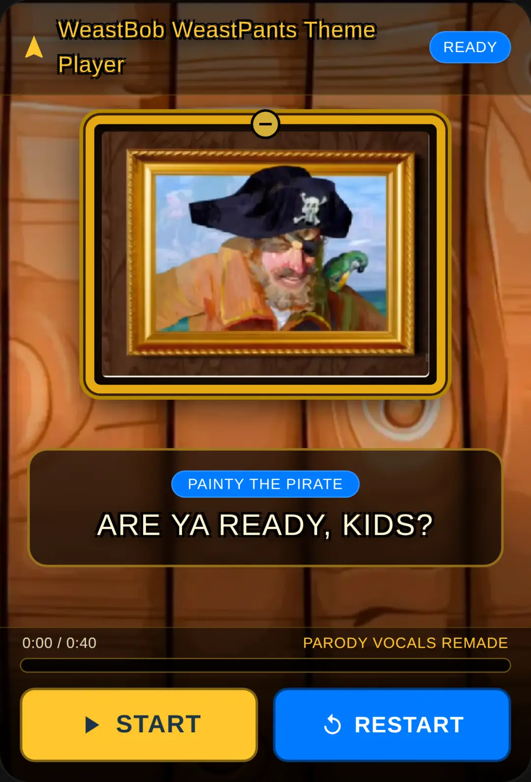 WeastBob WeastPants Theme Player cover