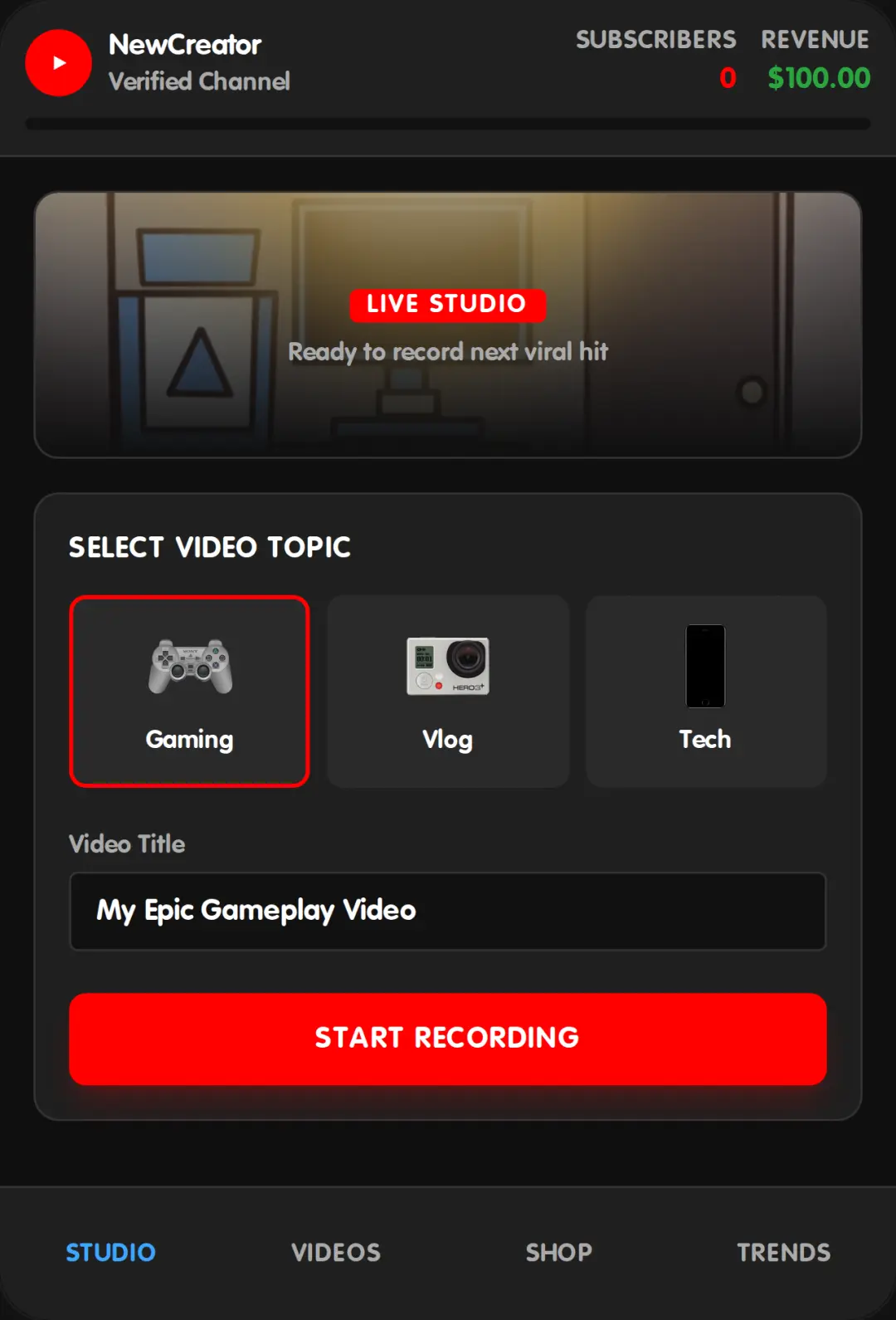 YouTube Creator Simulator cover
