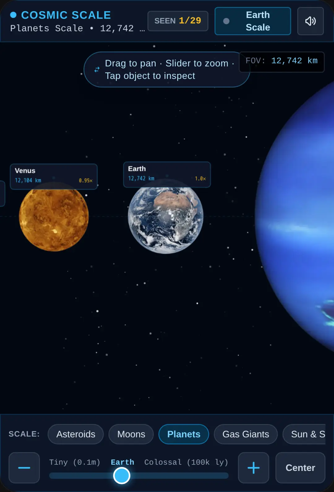 Cosmic Scale - Size Comparison cover