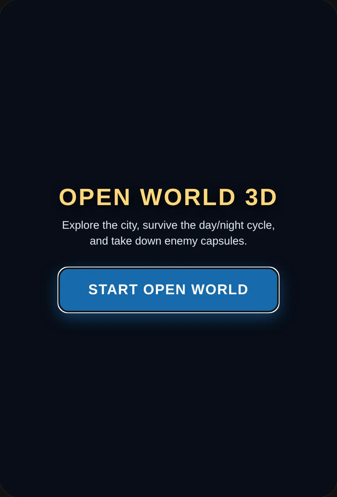 OPEN WORLD 3D cover