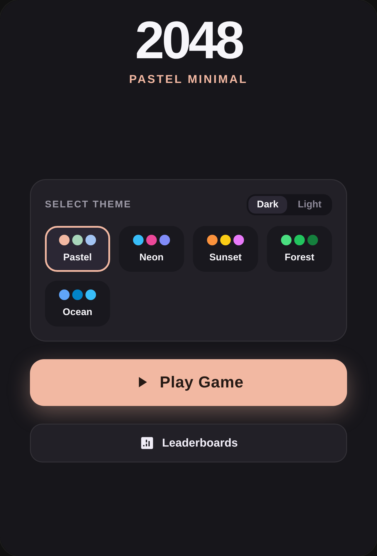 2048 Pastel Minimal cover