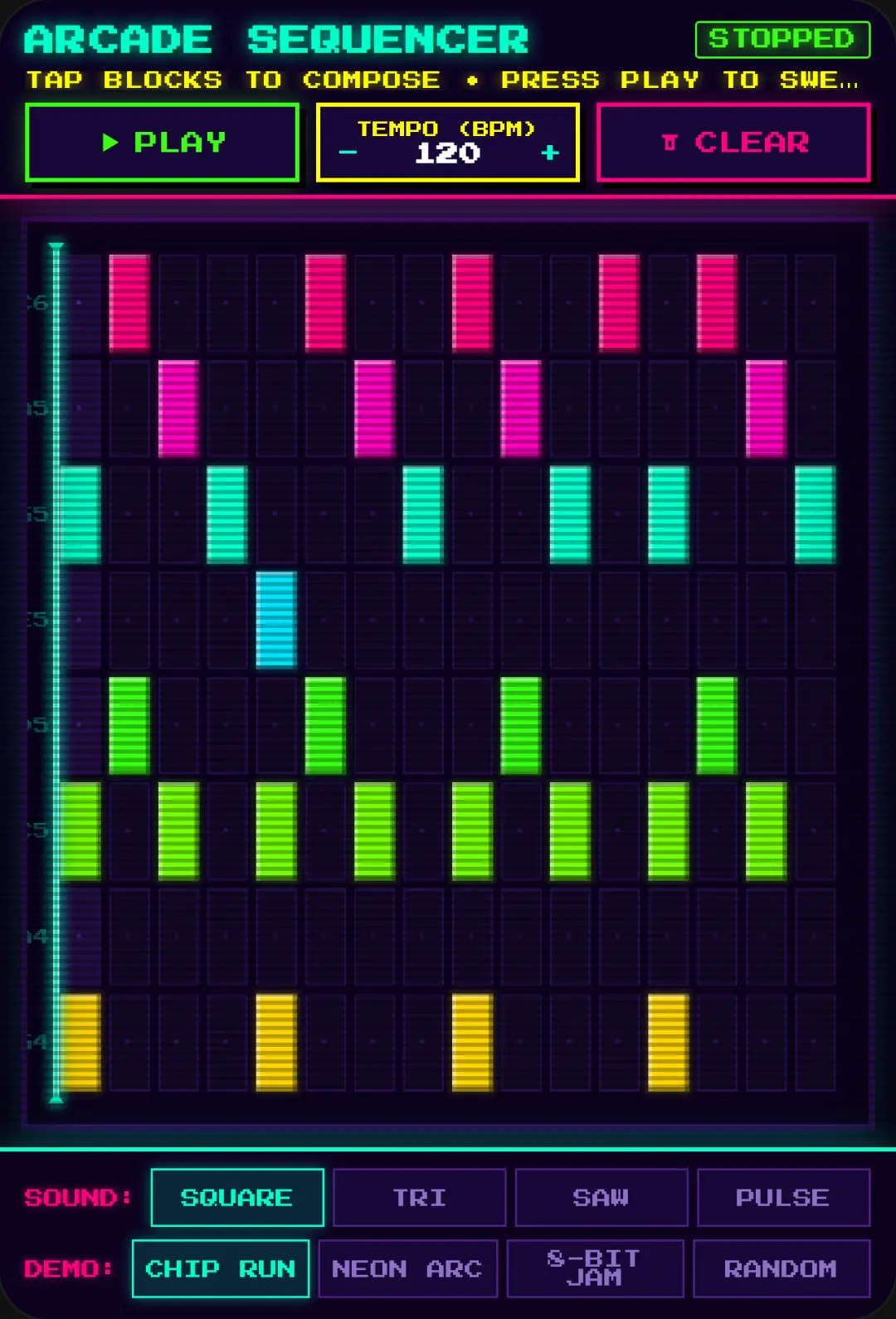 8-BIT NEON SEQUENCER cover